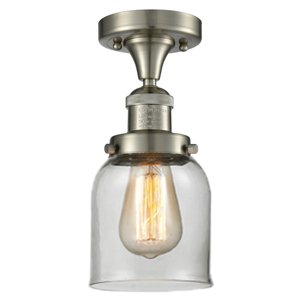 Innovations Lighting One Light Vintage Dimmable Led Semi-Flush Mount 517-1CH-SN-G52-LED